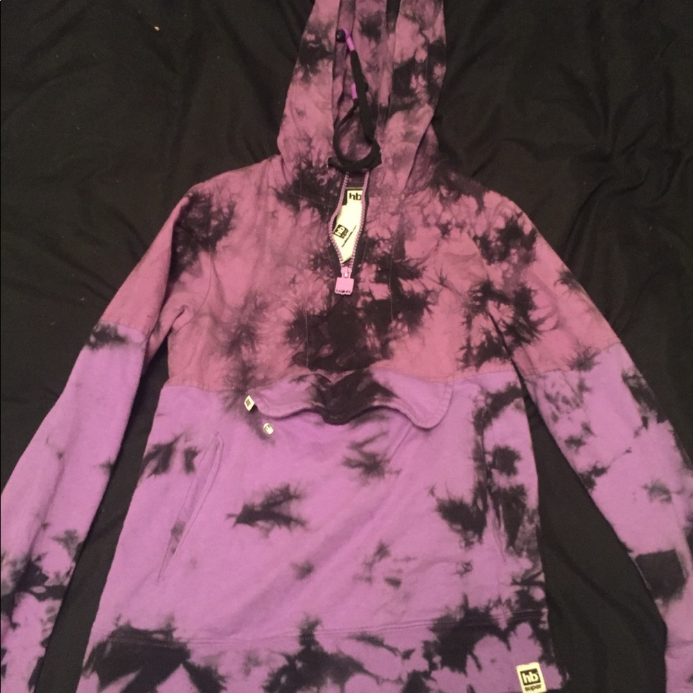 Purple headphone hoodie